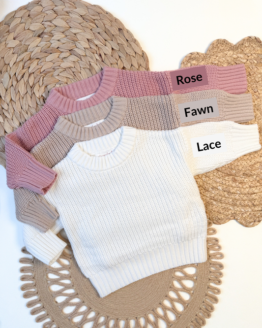 100% Cotton Knit Sweaters