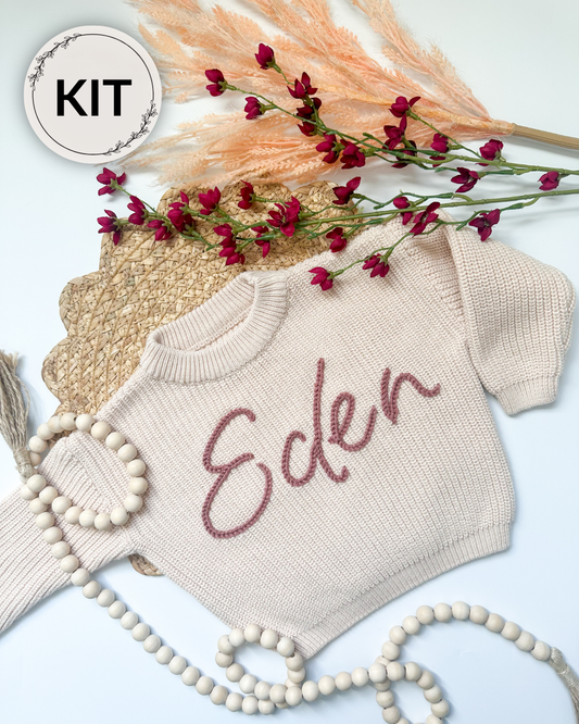 Name/Words Embroidery DIY Kit