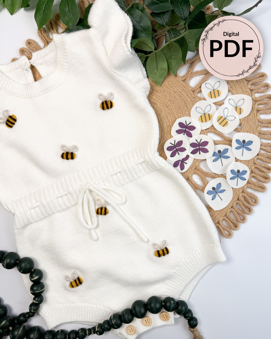 Bug Embroidery Patterns (Digital Download)