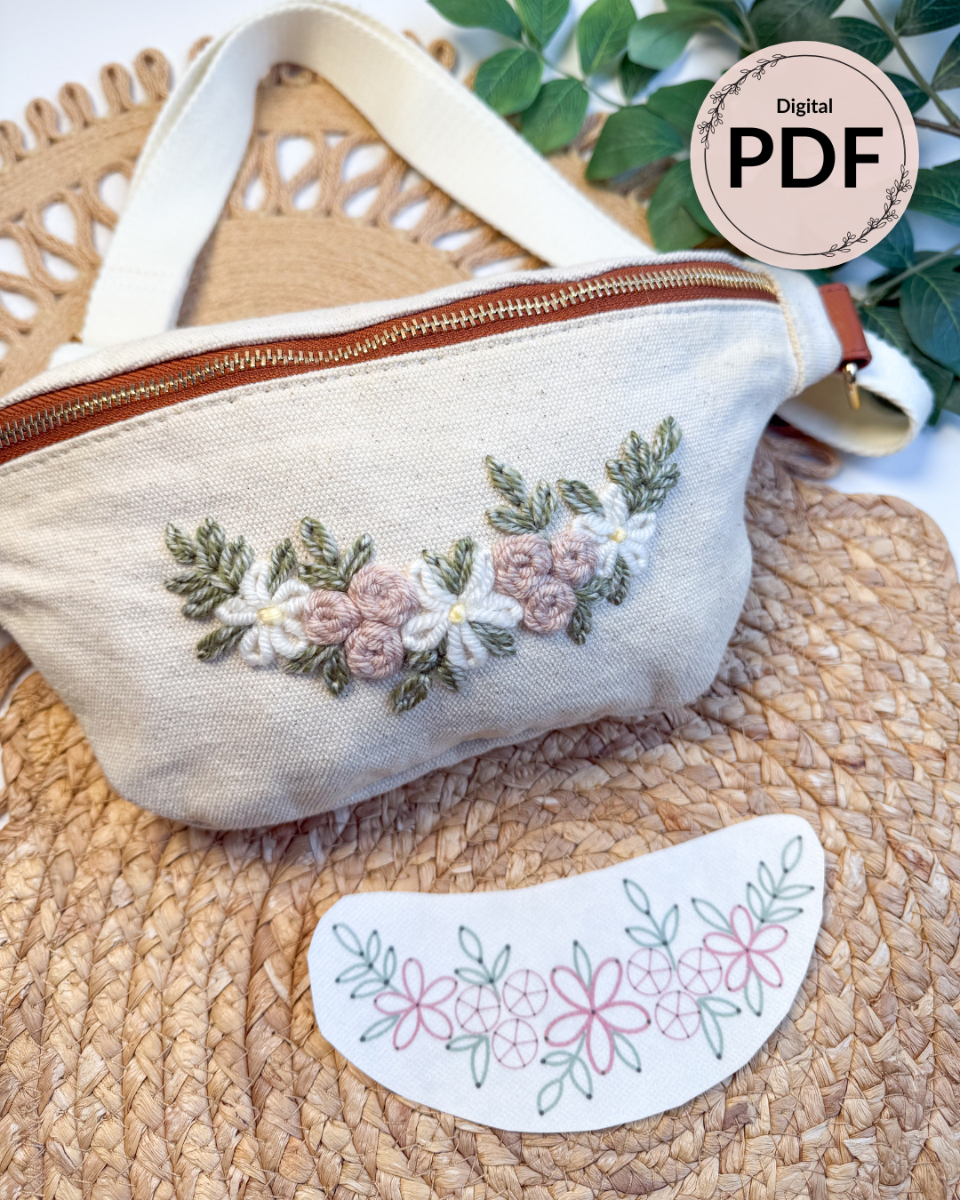 Floral Bouquet Embroidery Pattern (Digital Download)