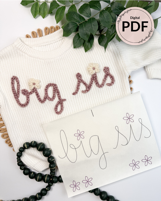 Sibling Sets Patterns (Digital Download) Big/Lil Sis | Big/Lil Bro