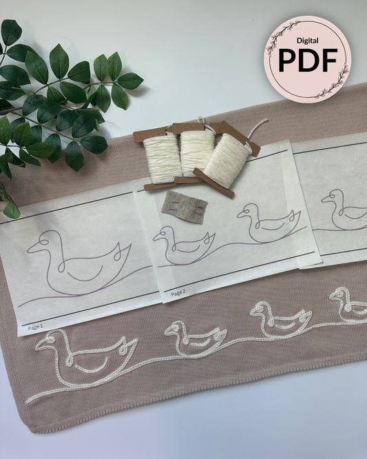 Animal Line Drawings - Ducks, Bears, and Elephants (Digital Download)