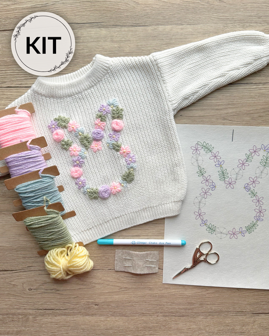 Floral Easter Bunny DIY Kit