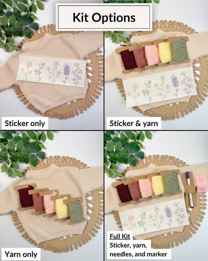 Wildflower Sweater Embroidery DIY Kit