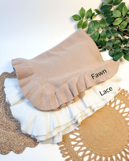 100% Cotton Blankets Ruffled