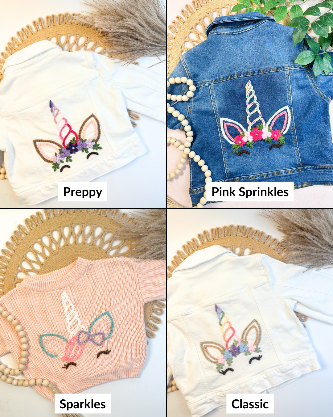 Unicorn Face Embroidery DIY Kit