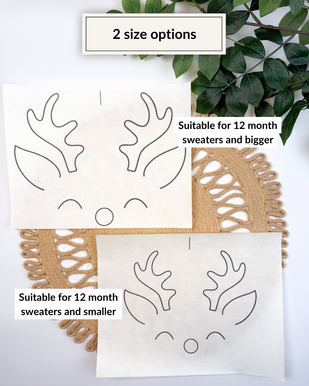 Kit de broderie DIY « Tête de renne »