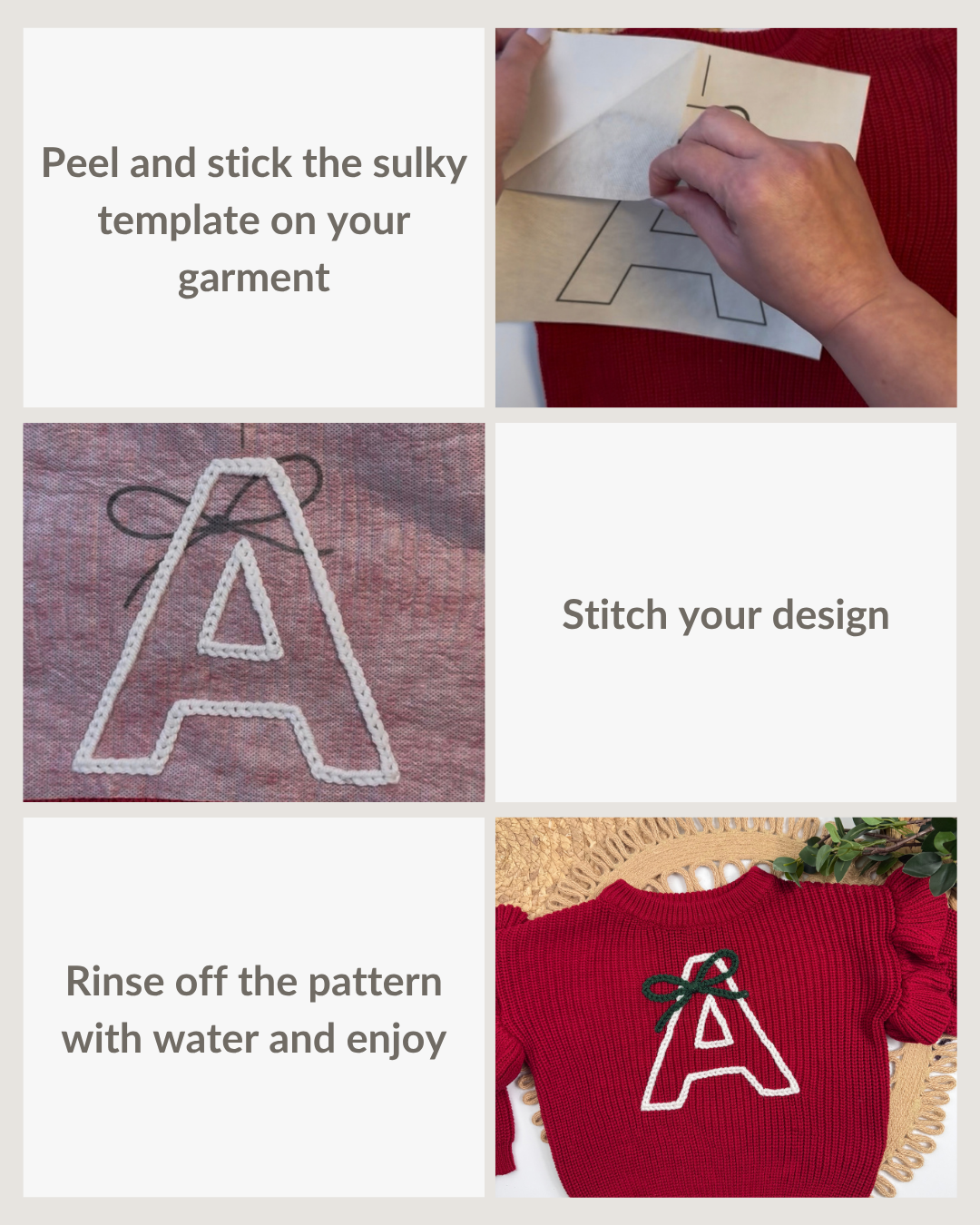 Motifs de broderie de lettres/chiffres Tournesol et Marguerite (A-Z) et (1-9) Kit de bricolage de broderie de fil