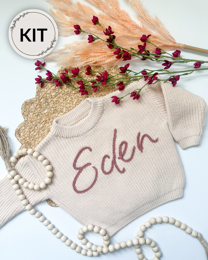 Name/Words Embroidery DIY Kit