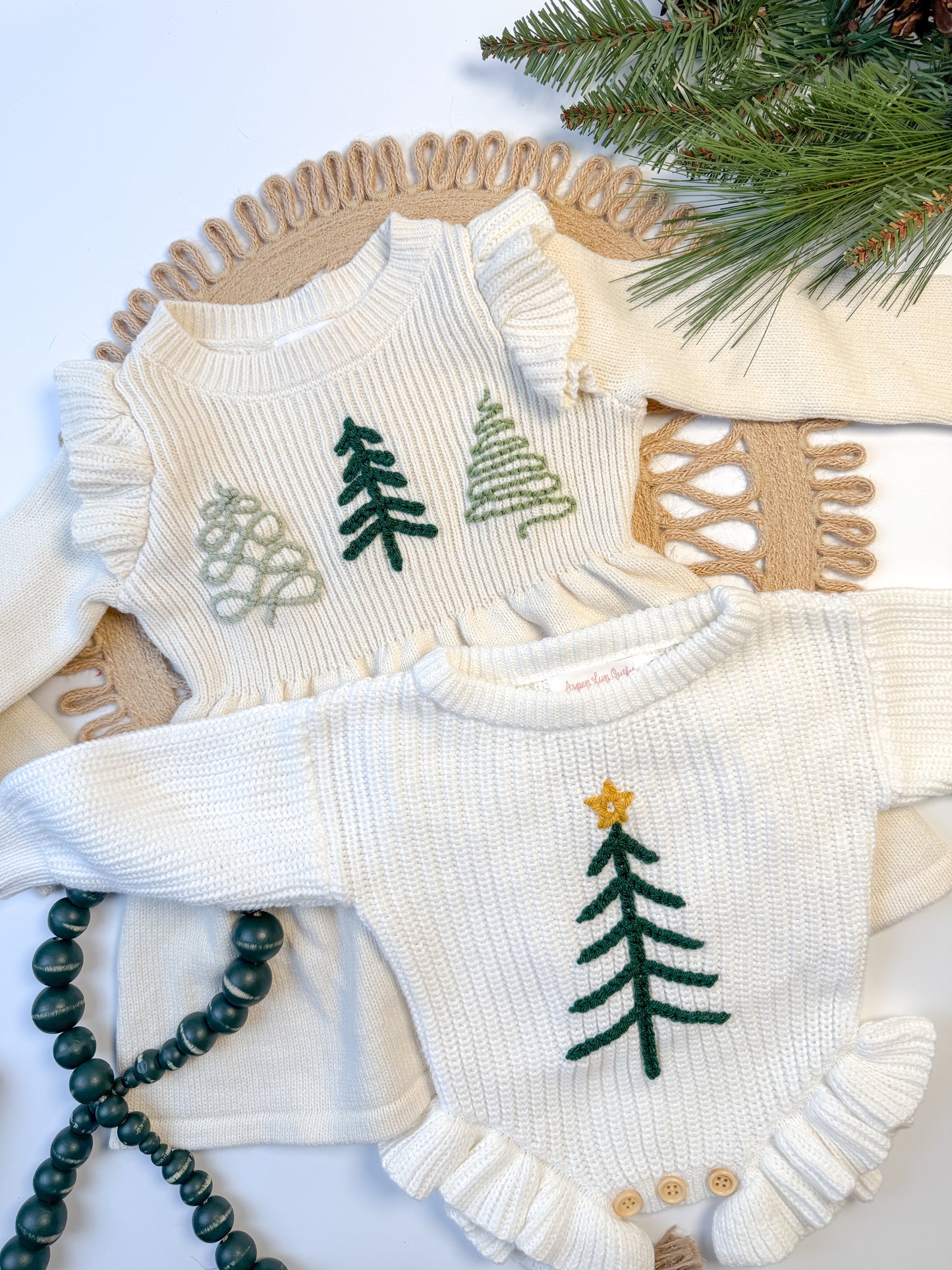Christmas Tree Line Embroidery Patterns (Digital Download)