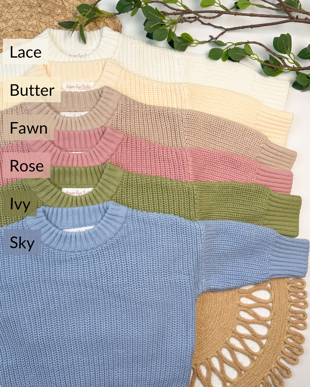 100% Cotton Knit Sweaters