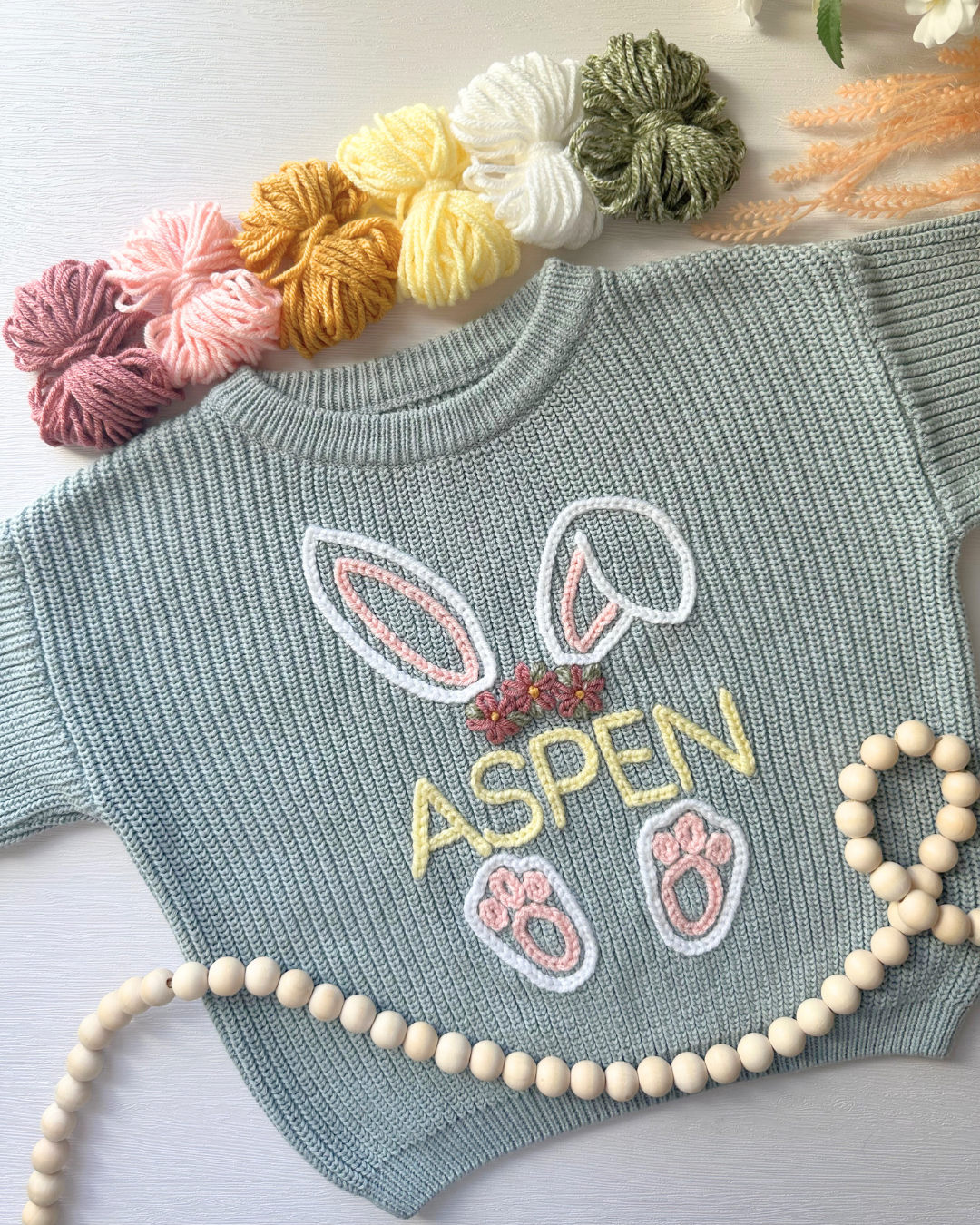 Easter Bunny Face Embroidery DIY Kit