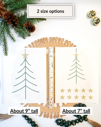Christmas Tree Lines Yarn Embroidery DIY Kit