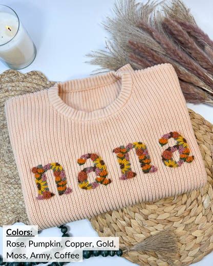 Big Sis Wildflower Letter Yarn Embroidery DIY Kit