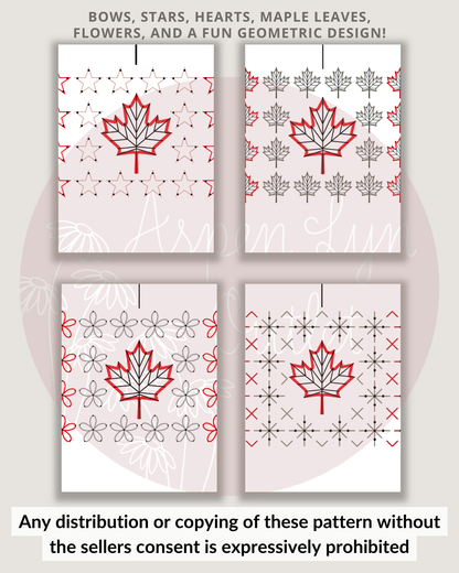 Canadian Flag Embroidery Patterns (Digital Download)
