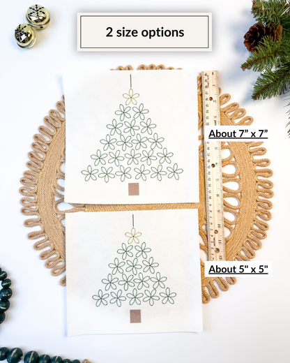Christmas Tree Symbol Yarn Embroidery DIY Kit