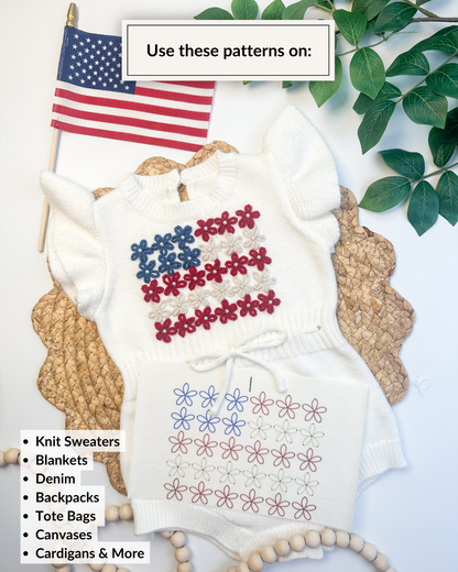 Kit de broderie de drapeaux DIY