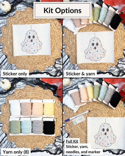 Motifs de broderie de lettres/chiffres Tournesol et Marguerite (A-Z) et (1-9) Kit de bricolage de broderie de fil