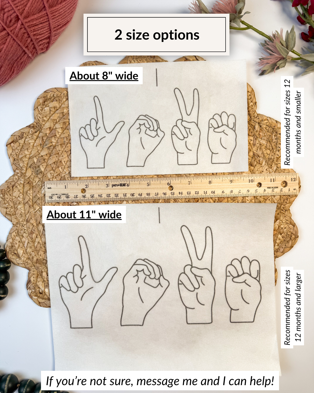 ASL Hand Love, XOXO, Hearts Yarn Embroidery DIY Kit