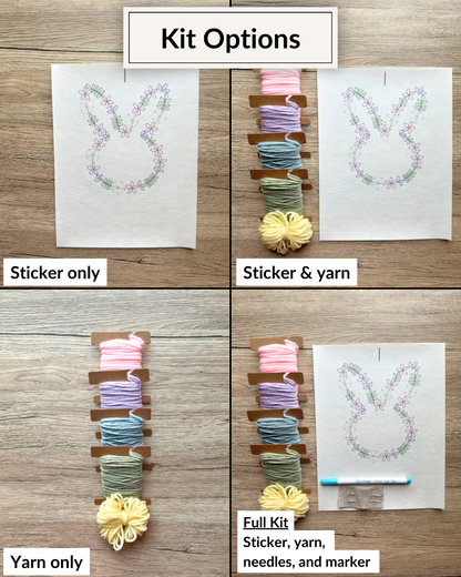 Kit DIY Lapin de Pâques Fleuri