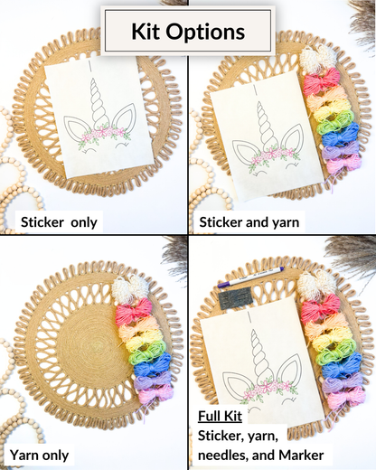 Kit de broderie DIY « Visage de licorne »