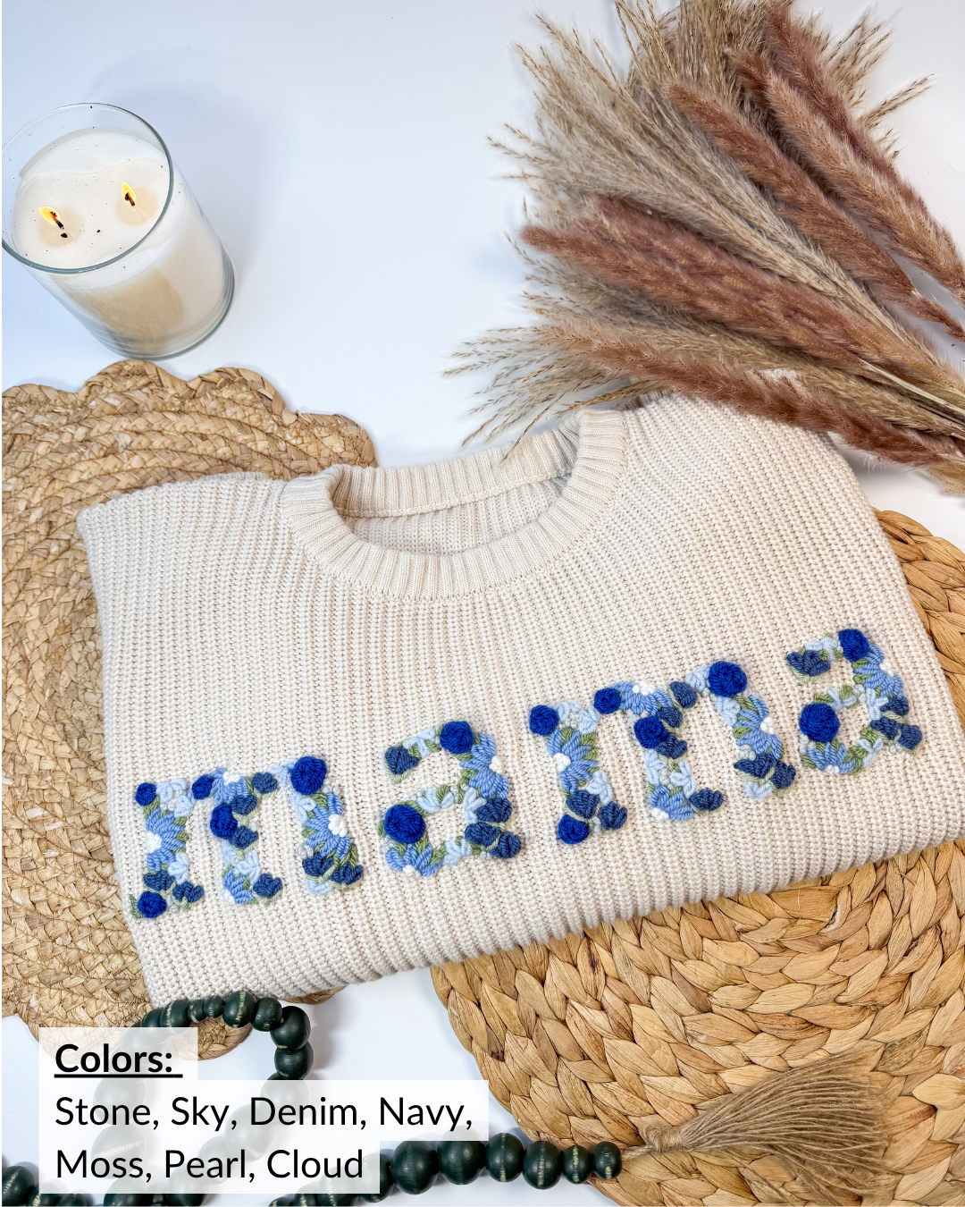 Big Sis Wildflower Letter Yarn Embroidery DIY Kit