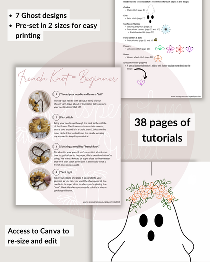 Ghost Floral and Greenery Templates (Digital Download)