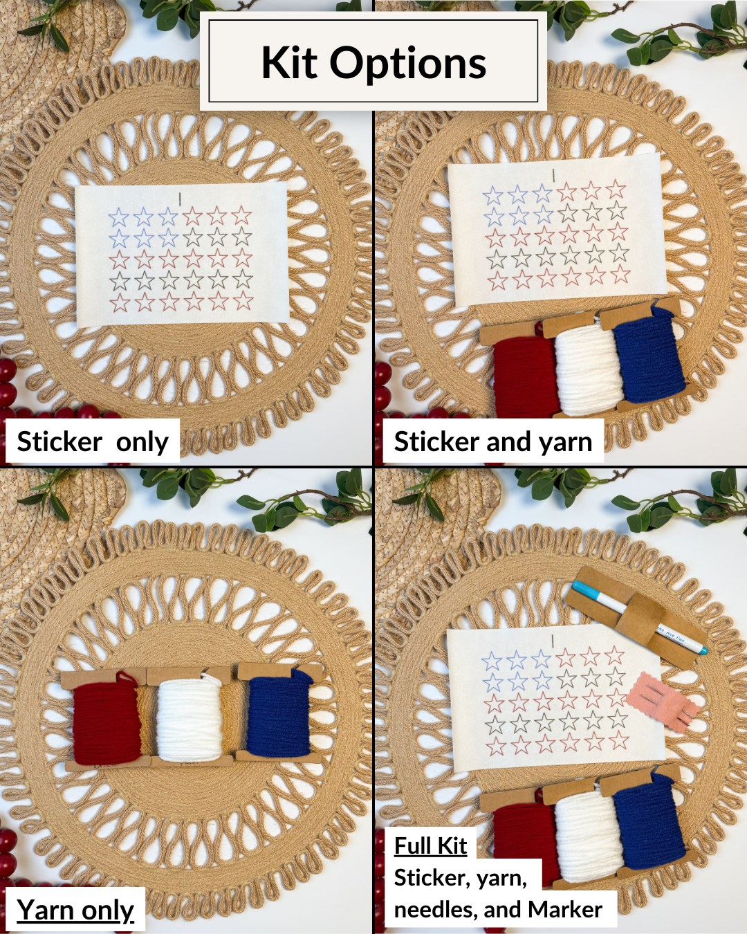 Flag Embroidery DIY Kit