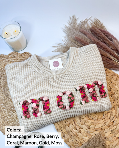 Big Sis Wildflower Letter Yarn Embroidery DIY Kit