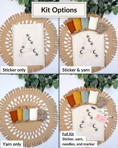 Galaxy Letter Embroidery DIY Kit (A-Z) & (0-9)