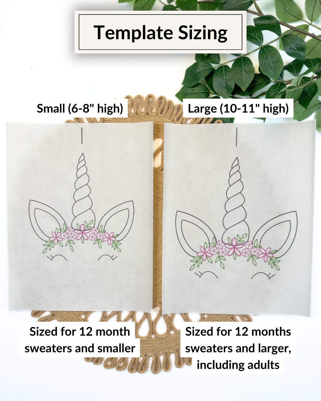 Kit de broderie DIY « Visage de licorne »