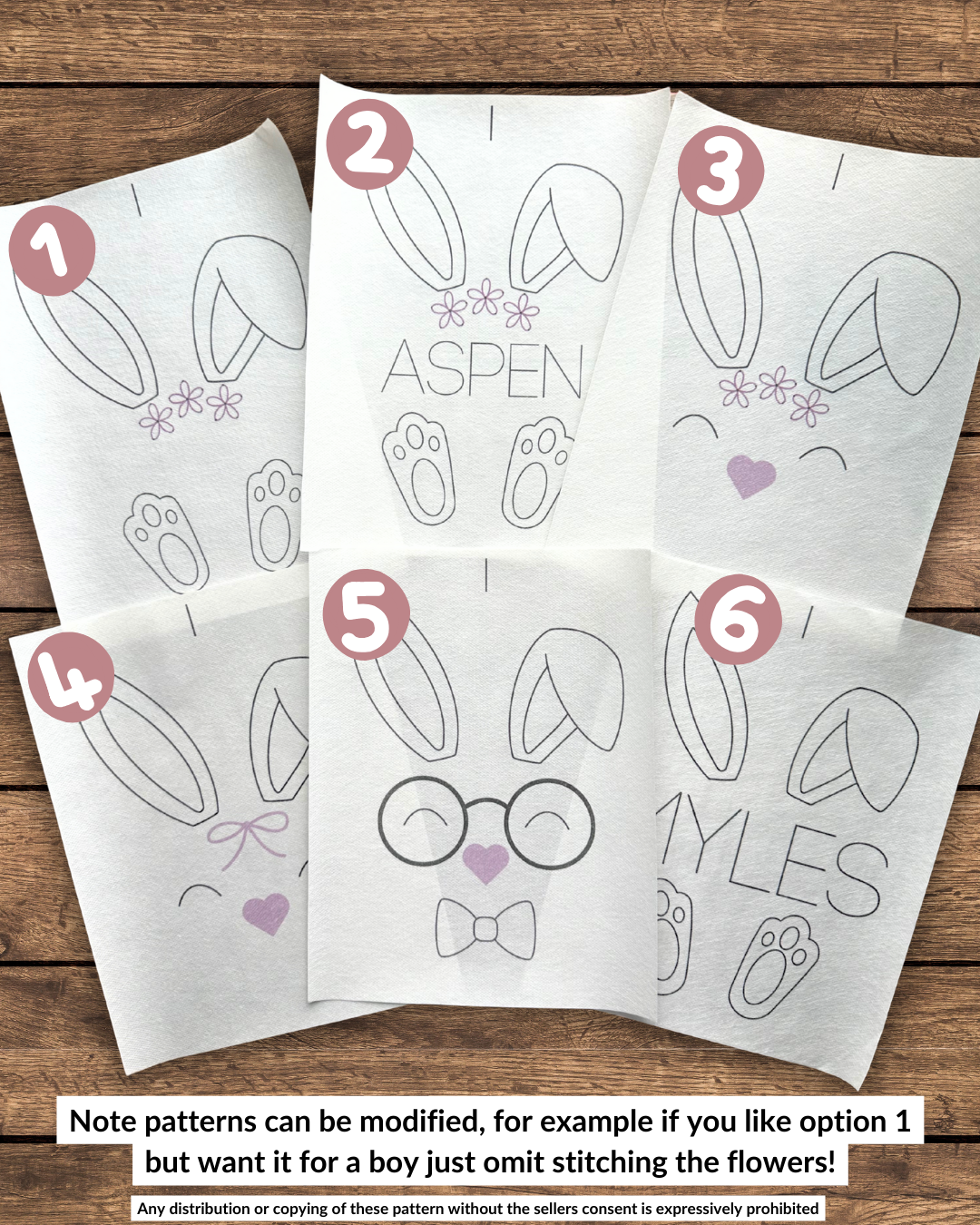 Easter Bunny Face Embroidery DIY Kit