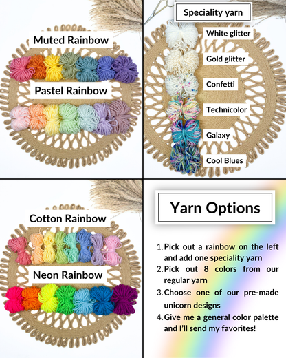 Kit de broderie DIY « Visage de licorne »