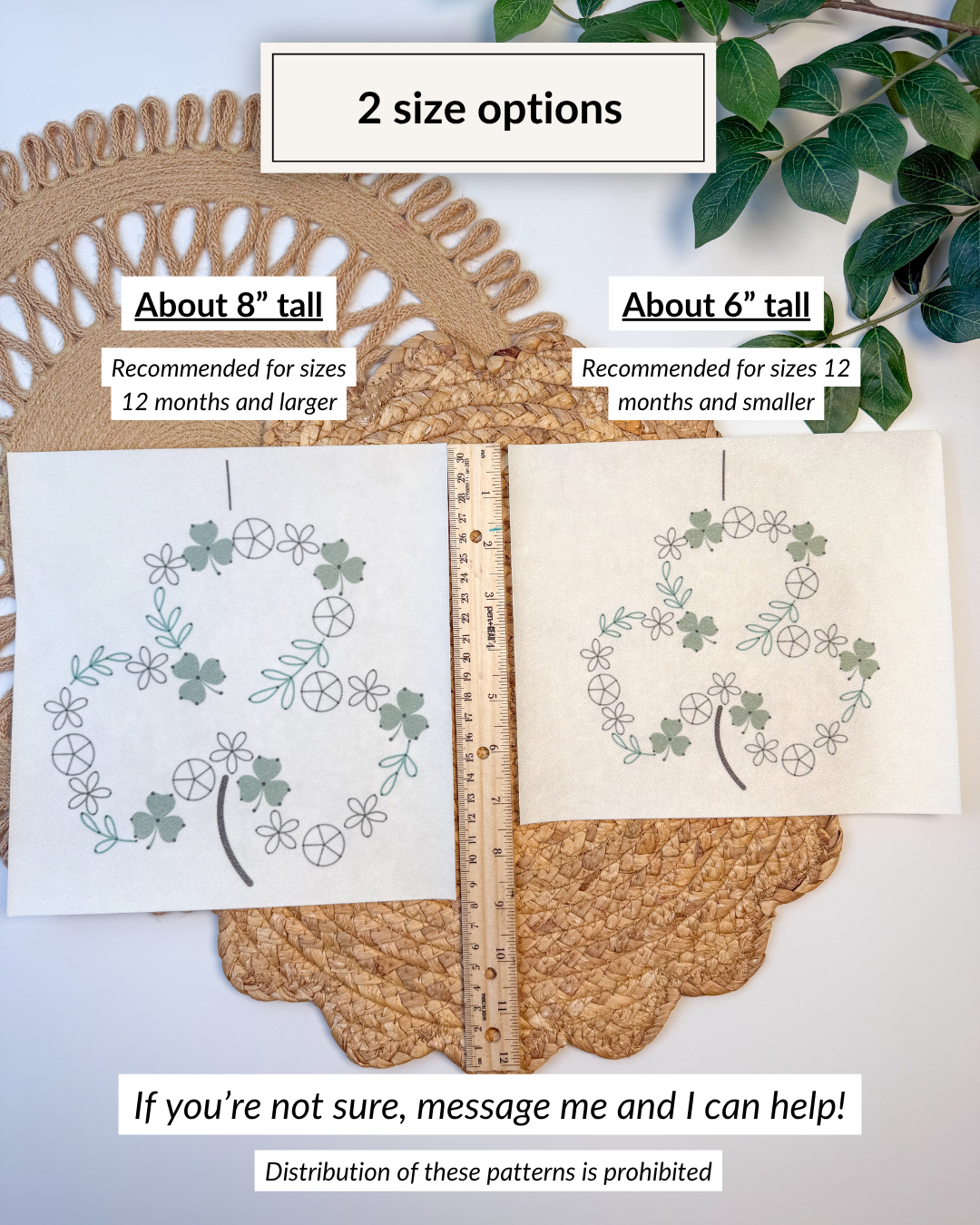 St Patricks' Day Shamrock and Clover Yarn Embroidery DIY Kit