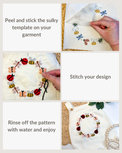 Bug Letter Embroidery Patterns (A-Z) & (0-9) (Digital Download)
