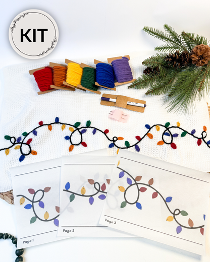 Kit de bricolage couverture lumineuse de Noël