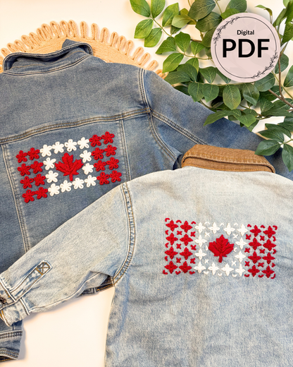 Canadian Flag Embroidery Patterns (Digital Download)
