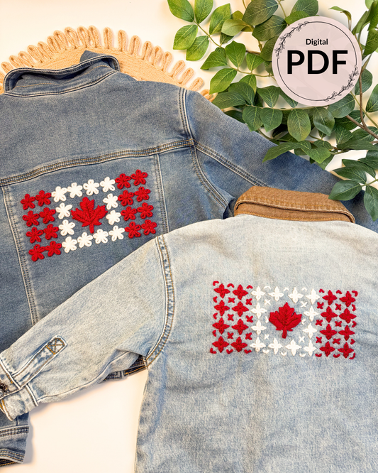 Canadian Flag Embroidery Patterns (Digital Download)