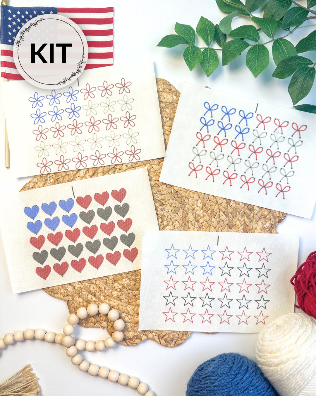 Flag Embroidery DIY Kit