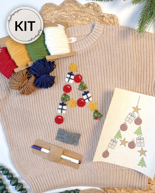 Christmas Letter Embroidery DIY Kit (A-Z) & (0-9)
