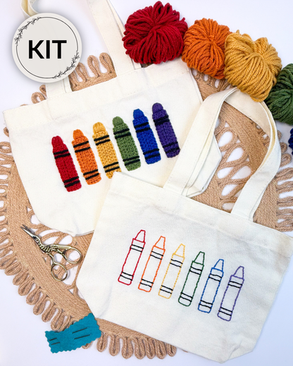 Rainbow Crayon Back to School DIY Kit