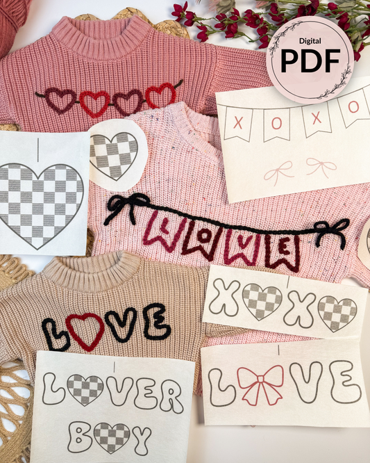 Valentine's Day Banners and Words (Digital Download)