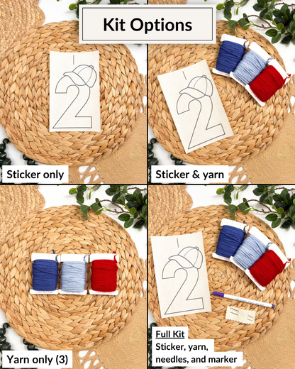 Motifs de broderie de lettres/chiffres Tournesol et Marguerite (A-Z) et (1-9) Kit de bricolage de broderie de fil