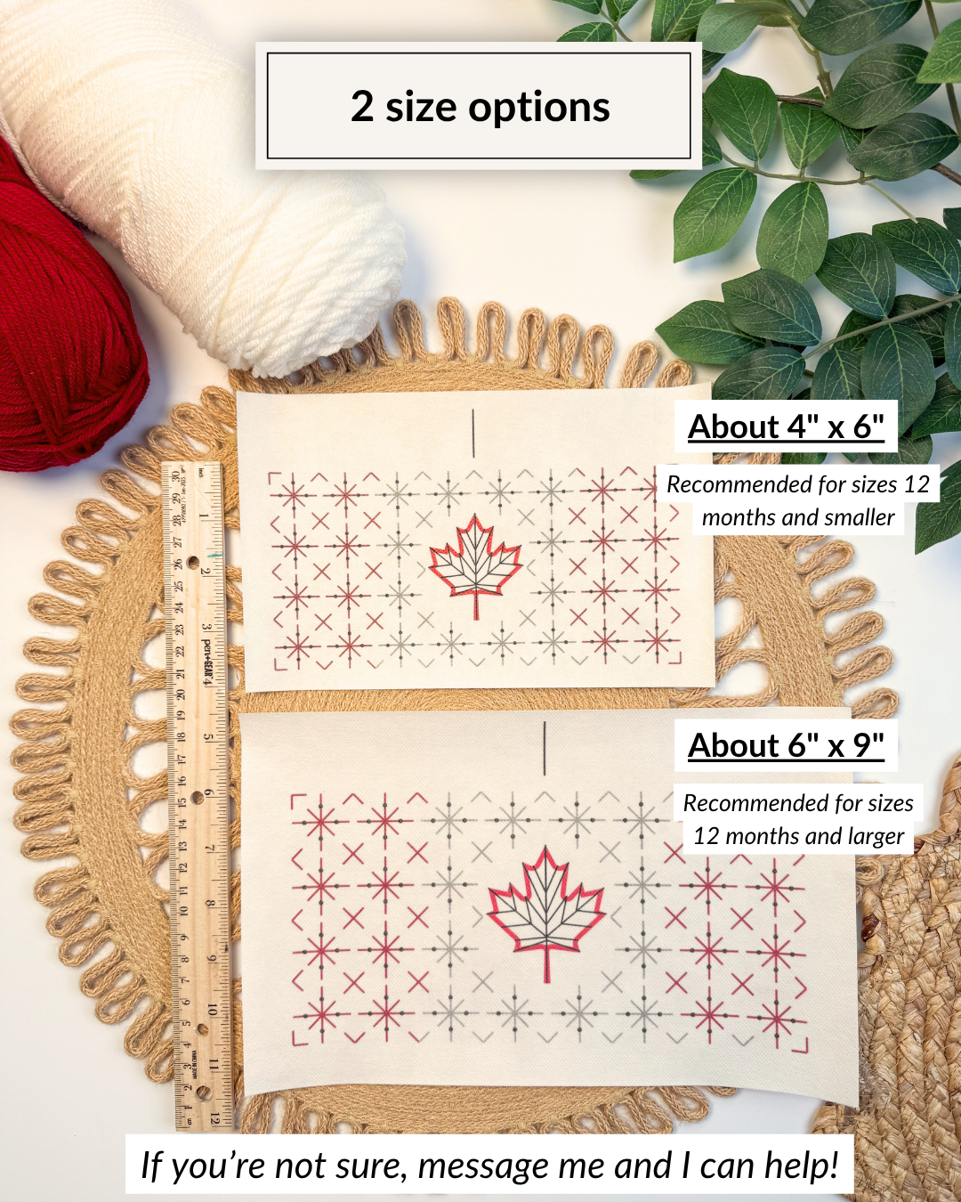 Canadian Flag Embroidery DIY Kit