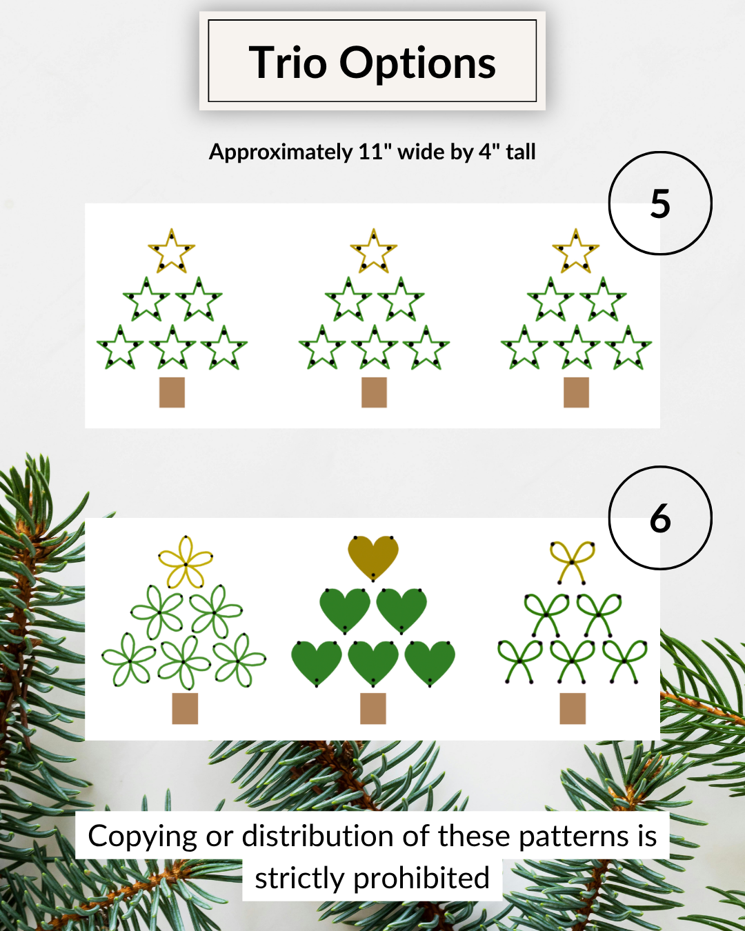 Christmas Tree Symbol Yarn Embroidery DIY Kit