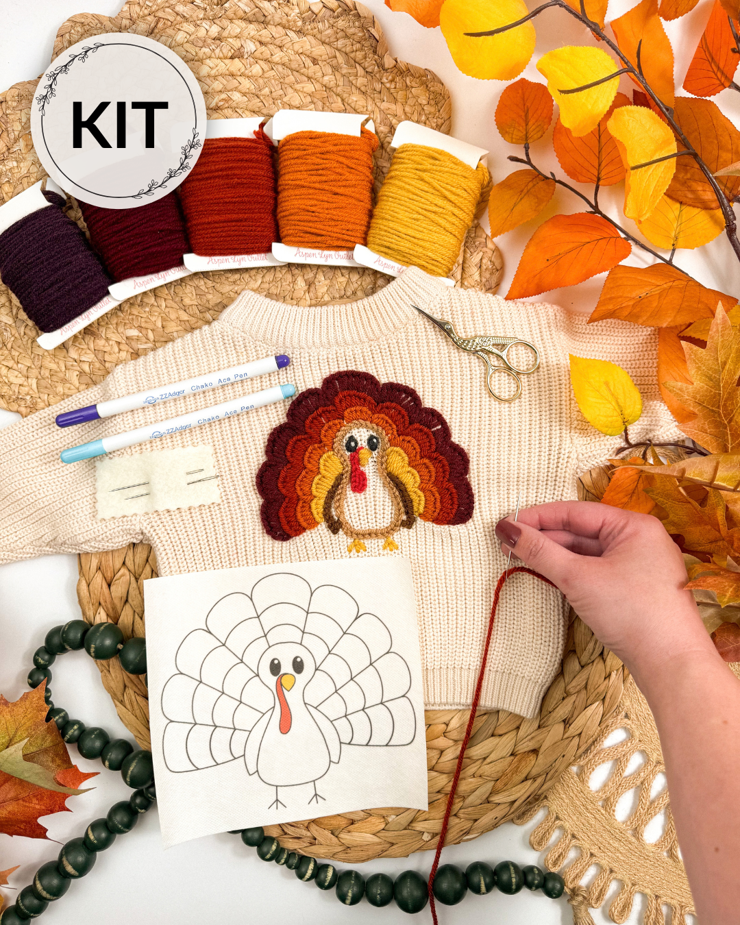Motifs de broderie de lettres/chiffres Tournesol et Marguerite (A-Z) et (1-9) Kit de bricolage de broderie de fil