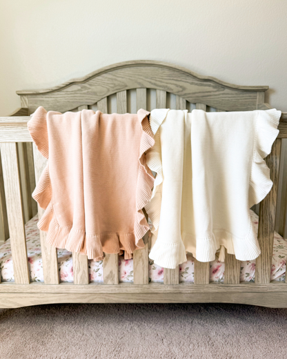 100% Cotton Blankets Ruffled