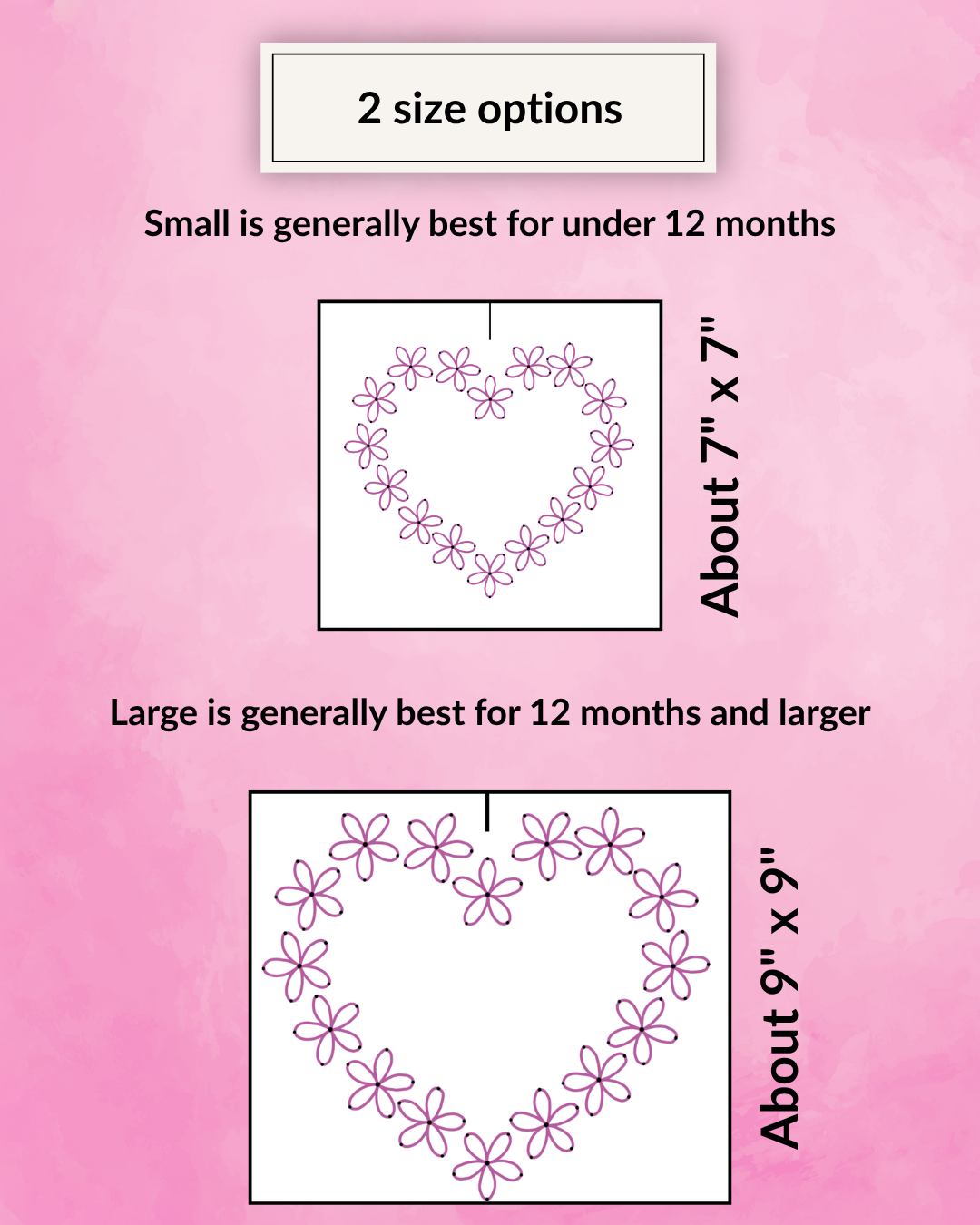 Floral Heart Embroidery DIY Kit